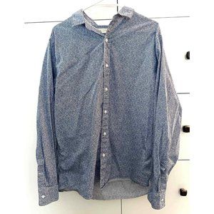 Bixby Nomad Cotton Long Sleeve Mens Print Button Up Herringbone Chevron Casual